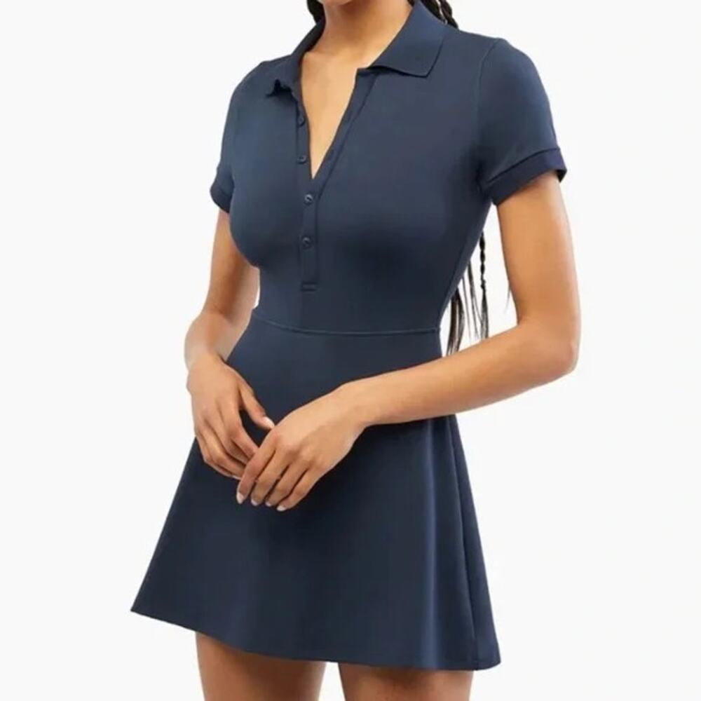 WeWoreWhat Navy Polo Flare Skort Tennis Dress